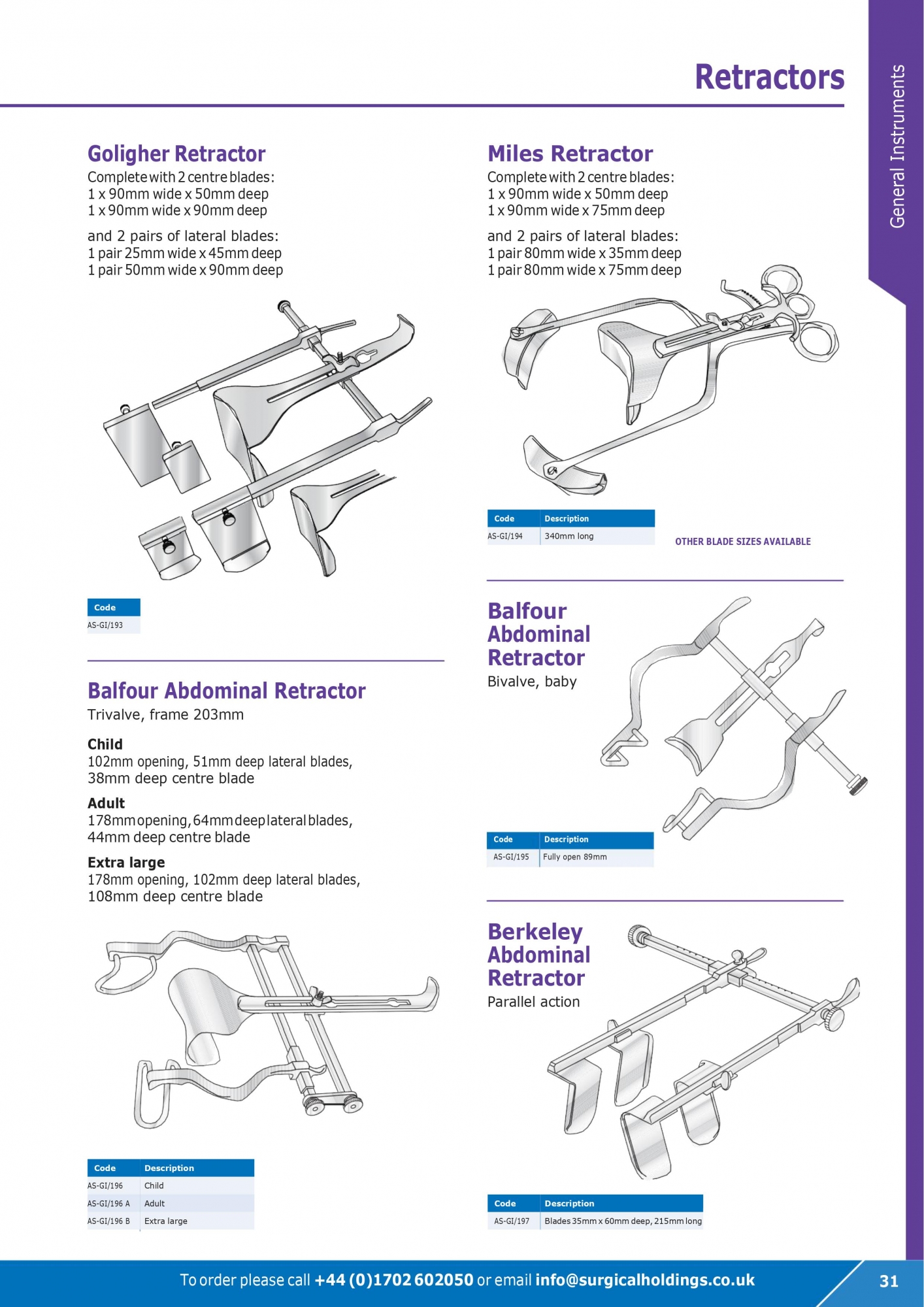 Retractors
